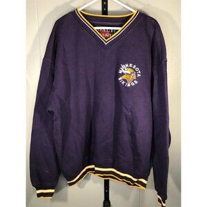 Vintage Minnesota Vikings Crewneck Sweater Galt Sand Sport Adult XL Purple 1990s